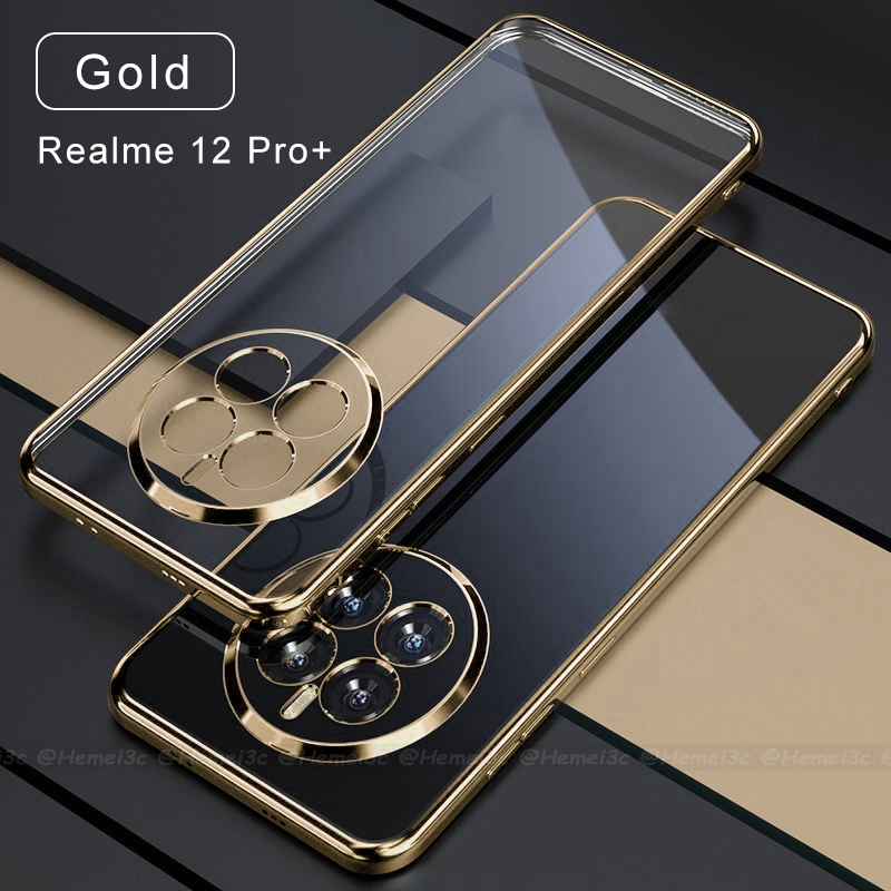 เคสโทรศัพท์มือถือแบบนิ่ม TPU ใส สําหรับ Realme 12 Realme12 Pro Plus 5G
