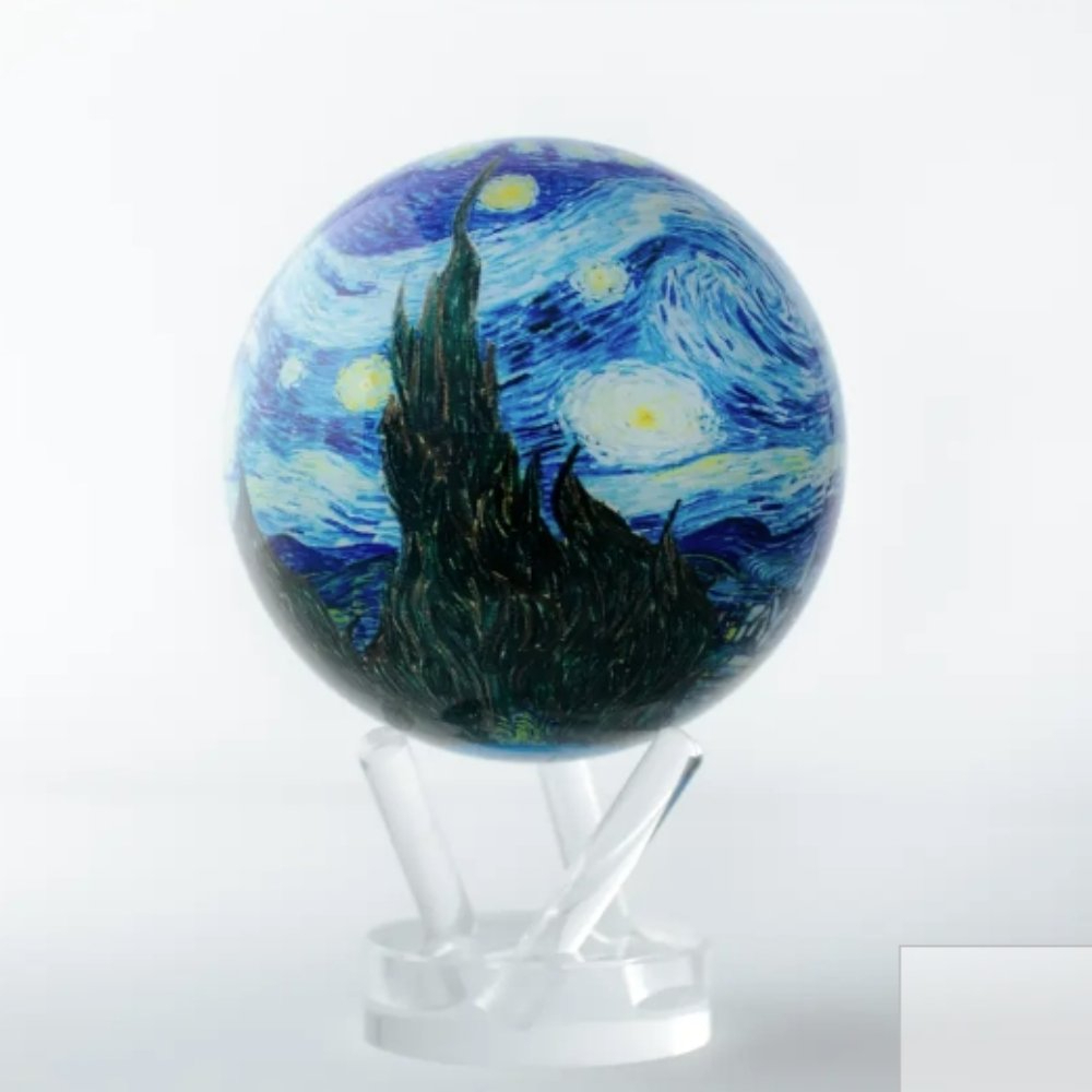 [MOVA Light Energy Globe] Van Gogh's Starry Night สําหรับตกแต่งบรรยากาศ ของขวัญที่สวยงาม ลูกโลกหมุนไ