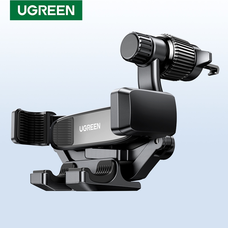 Ugreen ที่วางโทรศัพท์ในรถยนต์ ที่วางโทรศัพท์ระบายอากาศ, ที่วางโทรศัพท์มือถือแบบคลิประบายอากาศแบบไม่ปิดกั้นเข้ากันได้กับ iPhone 16 Pro Max 15 Pro Max
