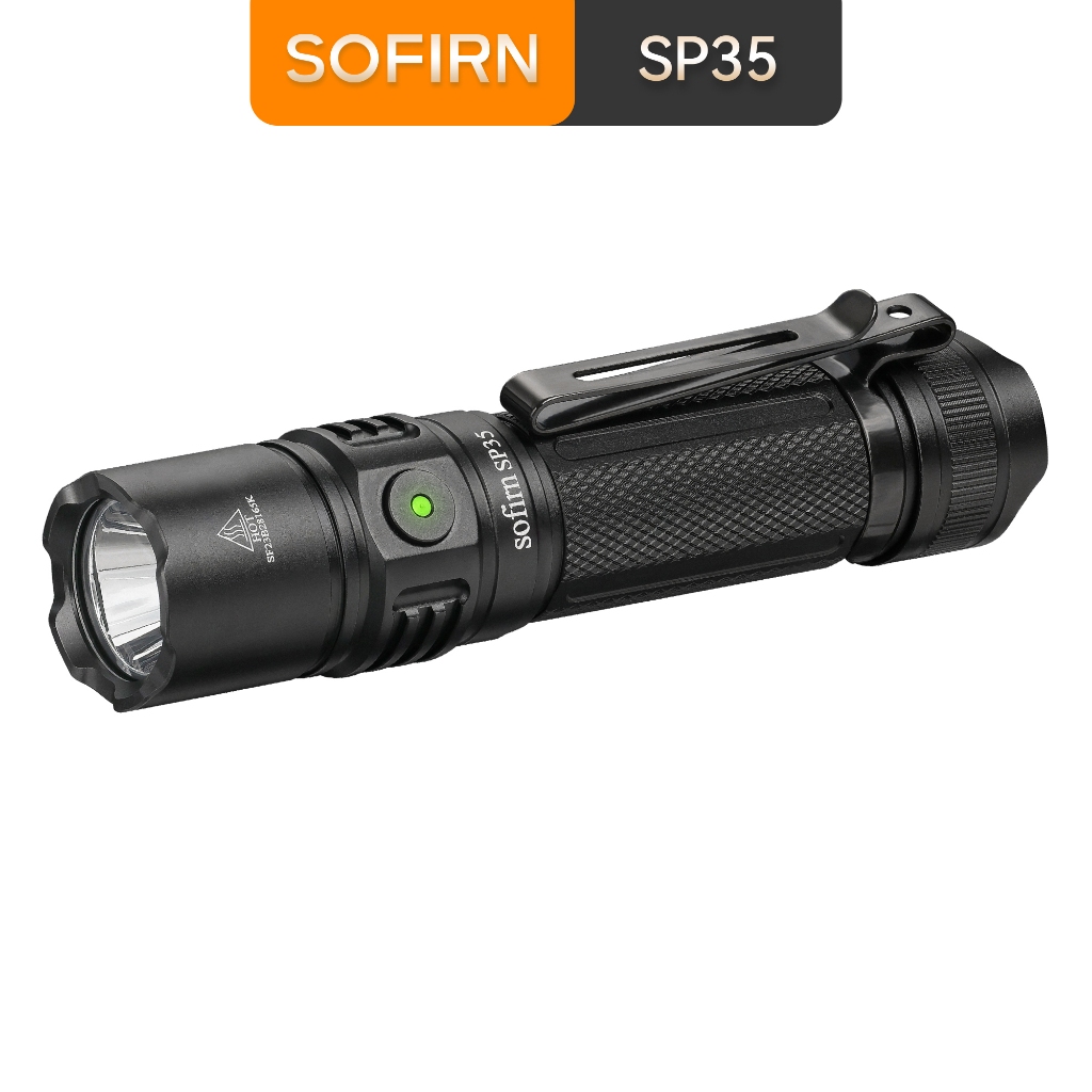Sofirn SP35 ไฟฉายชาร ์ จ Super Bright 2000 Lumen Sst40 ไฟ LED 2 กลุ ่ มกันน ้ ําขับเคลื ่ อนโดย 21700 แบตเตอรี ่ สําหรับ Camping เดินป ่ า Edc ค ้ นหาฉุกเฉิน