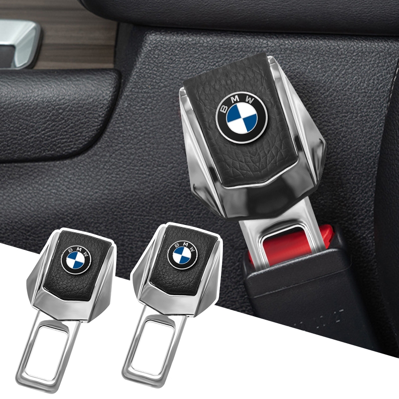หัวเข็มขัดนิรภัยรถยนต์ แบบโลหะ สําหรับ BMW E61 E90 E82 E70 E71 E87 E88 E89 X5 X6 1 ชิ้น 2 ชิ้น