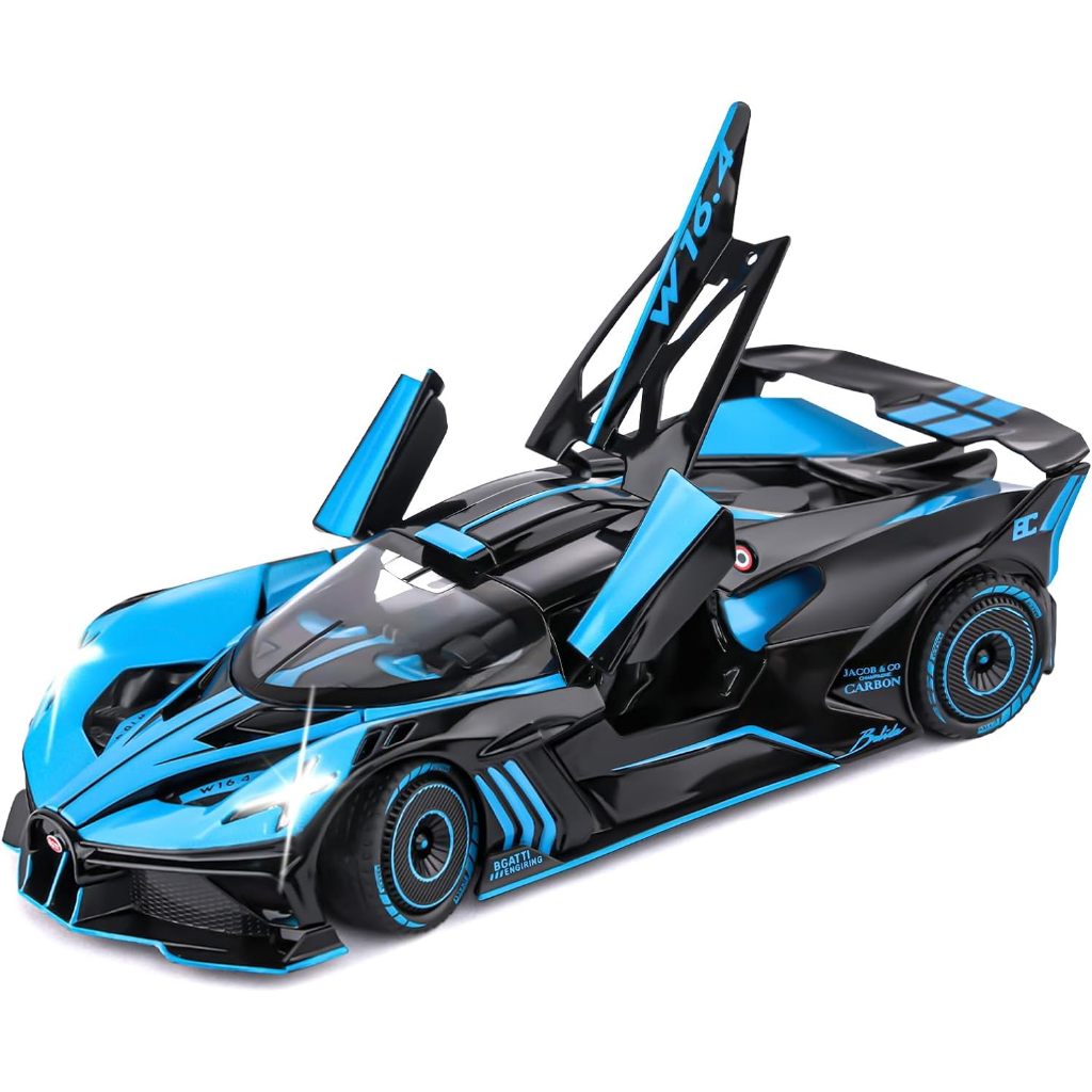 โมเดลรถยนต์ ?Bugatti BOLIDE? Diecast สเกล 1:24 พร้อมไฟ เสียง วิ่ง