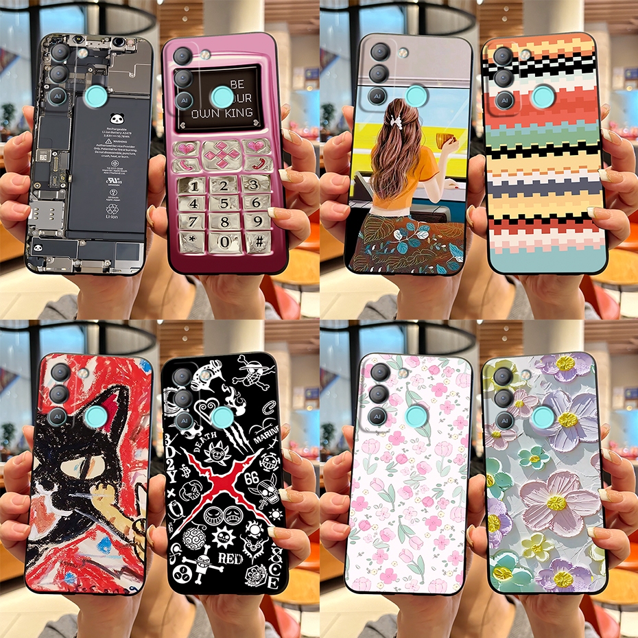 เคสซิลิโคนนิ่ม เนื้อแมตต์ สําหรับ Tecno Pop 5 Lte 2023 Tecno Pop5 Lte BD4 BD4i BD4a