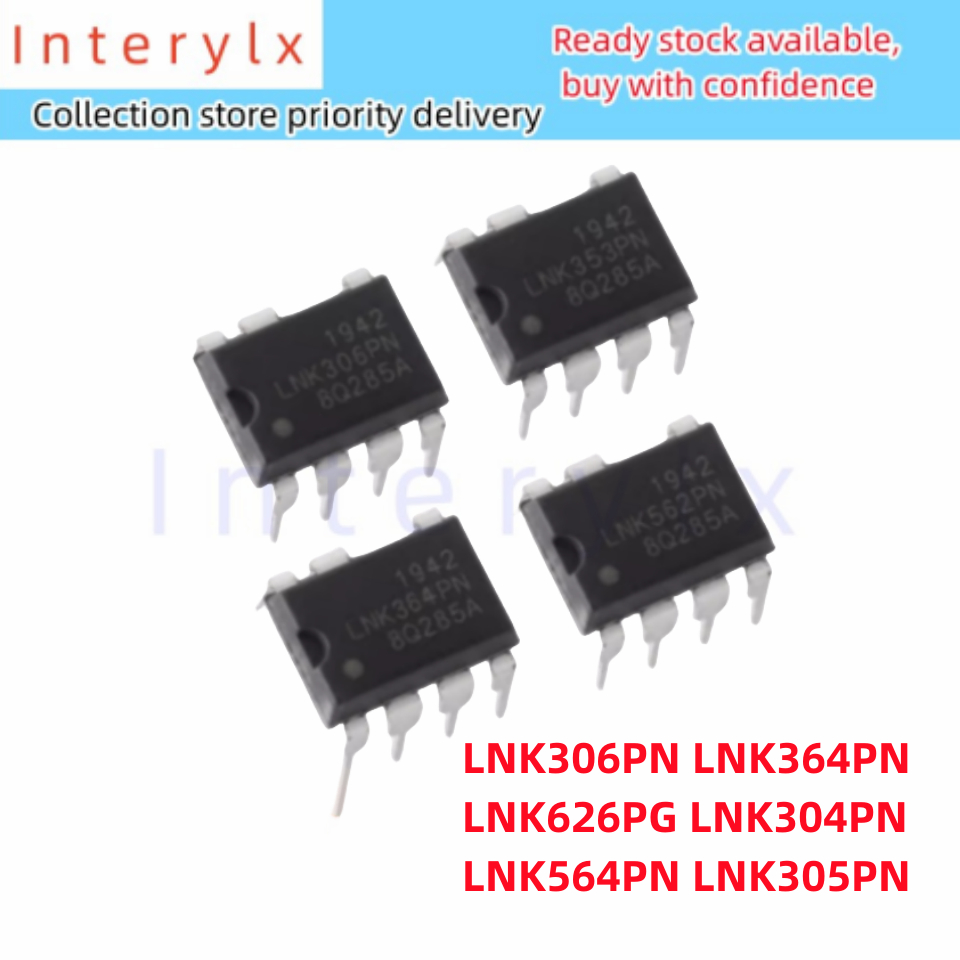 1 ชิ้นต่อล็อต ชิปจัดการพลังงาน LNK304PN LNK564PN LNK305PN LNK306PN LNK364PN LNK626PG DIP7
