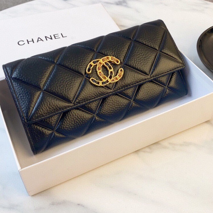 Chanel กระเป๋าสตางค์ ใบยาว ของแท้ อเนกประสงค์