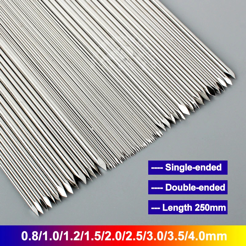 เข็มหมุดลวด K-Wire Pins Trocar เครื่องมือสัตวแพทย์ สําหรับผ่าตัด 10 ชิ้น