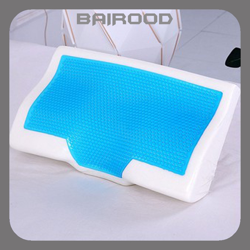 60X35 ซม.PU เจลหมอน Core + ปลอกหมอนฤดูร้อน Cooling Sleep หมอน Anti Eczema กระดูกสันหลังส่วนคอ Home S