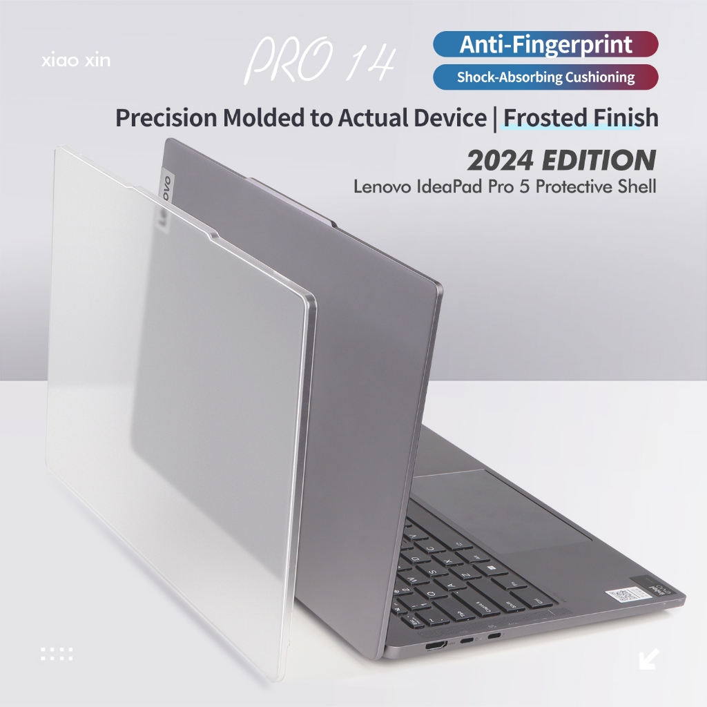 เคสแล็ปท็อปแบบแข็ง ใส ผิวด้าน สําหรับ Lenovo 2024 2023 IdeaPad Pro 5 14 นิ้ว 14IMH9 14AHP9 14IRH8 14