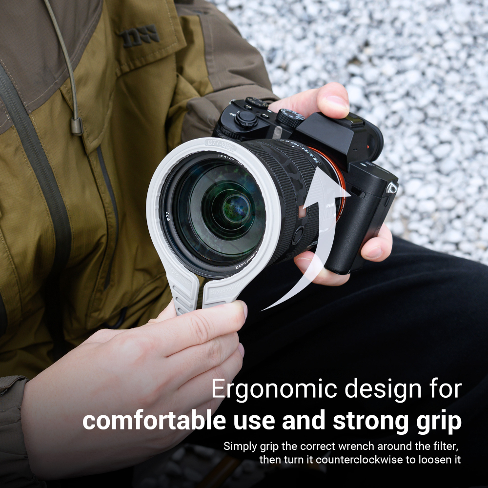 JJC ประแจฟิลเตอร์ สําหรับเลนส์กล้อง DSLR 37 มม. ถึง 95 มม. UV CPL ND VND BD