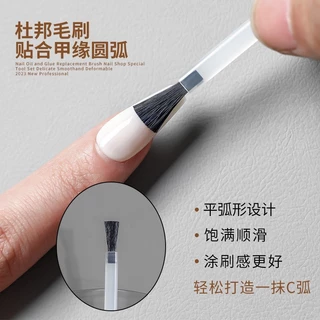 Rou Bao 10 ชิ้น / แพ็ค ยาทาเล็บ เปลี่ยน แปรงสํารอง แปรงนุ่ม แบบใช้แล้วทิ้ง DIY เครื่องมือทําเล็บ