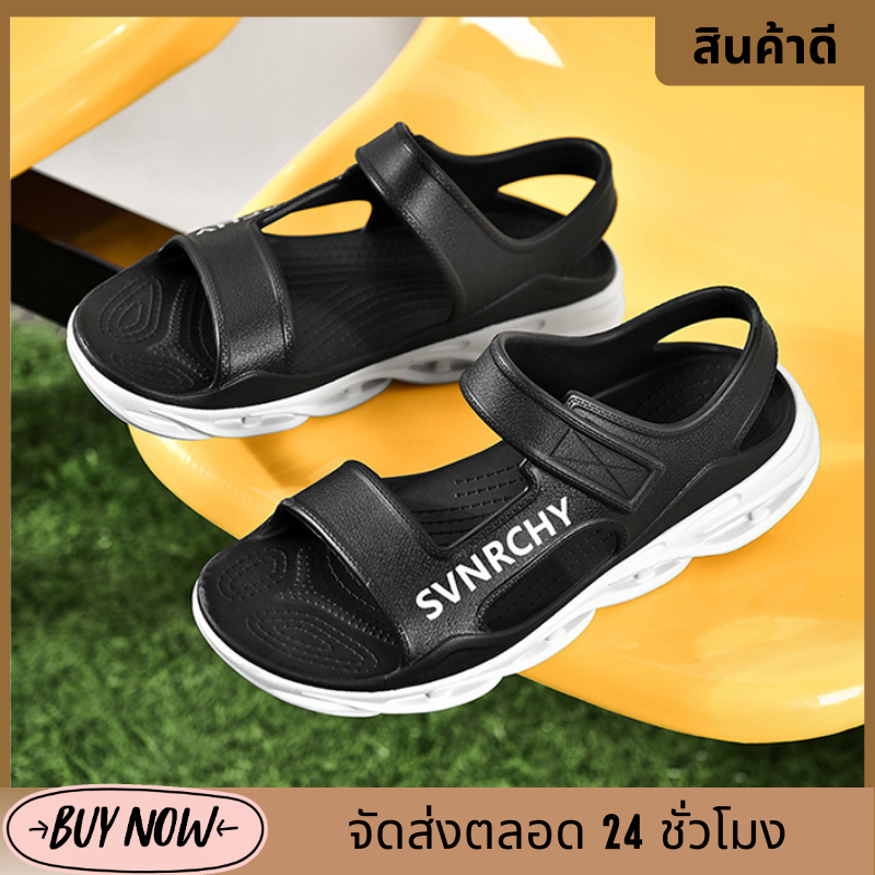 ⚡ พร้อมส่ง ⚡ [SVNRCHY] รองเท้าผ้าใบ รองเท้าผ้าใบสไตล์เกาหลี (39-45) รองเท้าแตะวัสดุ EVA