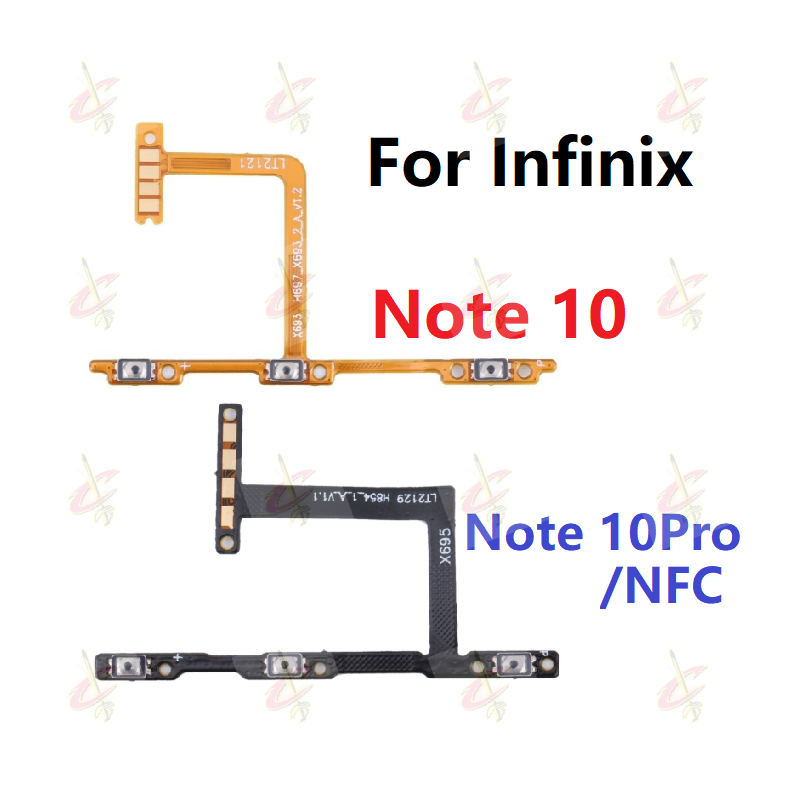 ปุ่มเปิดปิด แพรสวิตช์ สําหรับ Infinix Note 10 Pro NFC X693 X695 X695C X695D