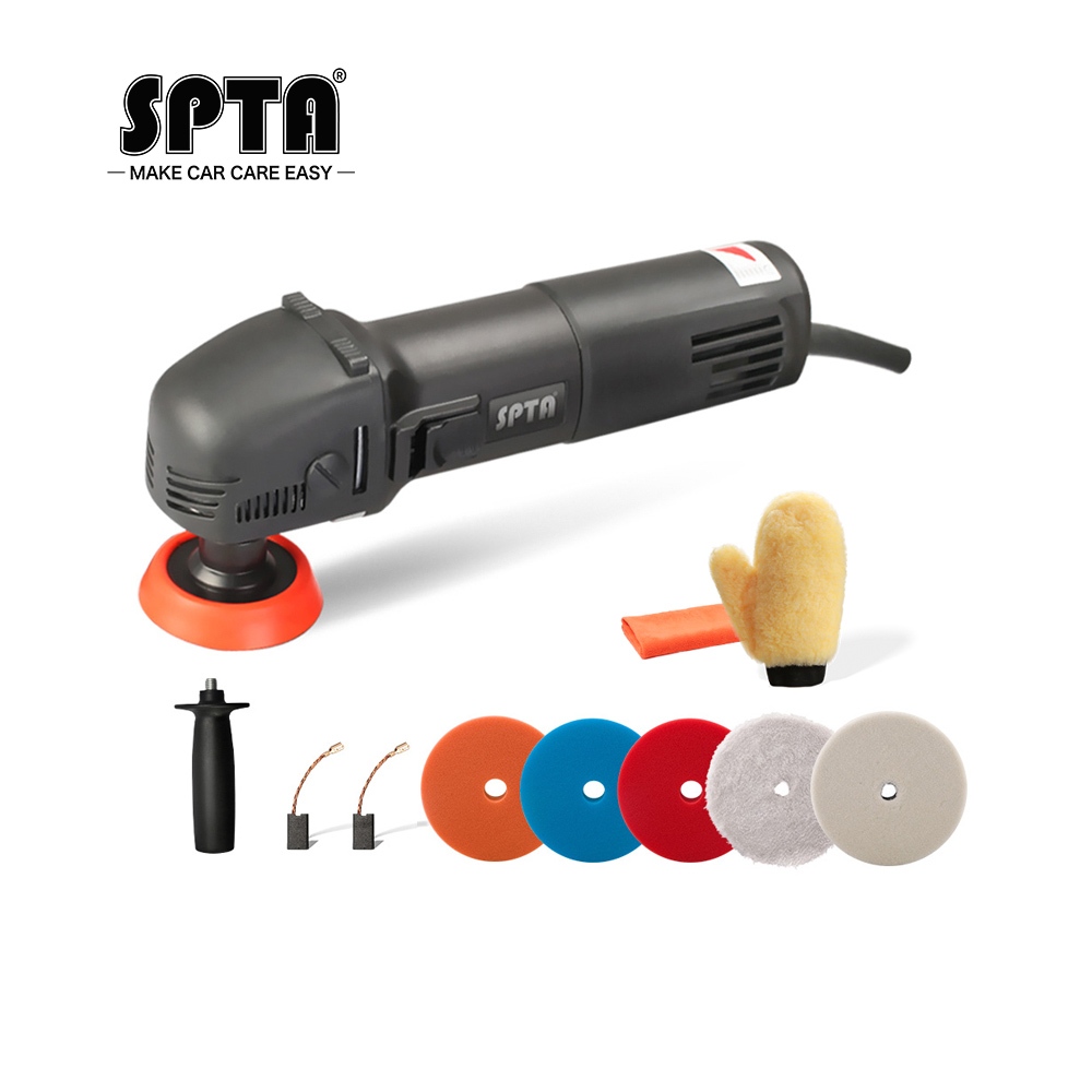 Spta เครื่องขัดโรตารี่ ขนาดเล็ก 3 นิ้ว DIY พร้อมแผ่นขัด
