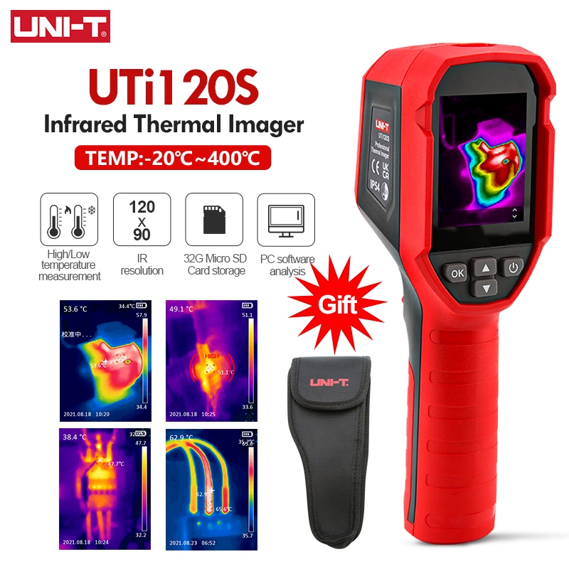 Uni-t กล้องเทอร์โมมิเตอร์ดิจิทัล อินฟราเรด UTi120S 10800 พิกเซล สําหรับซ่อมแซม -20~400℃