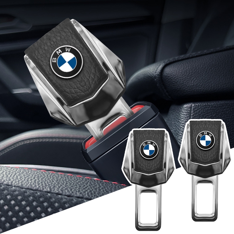 หัวเข็มขัดนิรภัยรถยนต์ แบบโลหะ สําหรับ BMW E61 E90 E82 E70 E71 E87 E88 E89 X5 X6 1 ชิ้น 2 ชิ้น