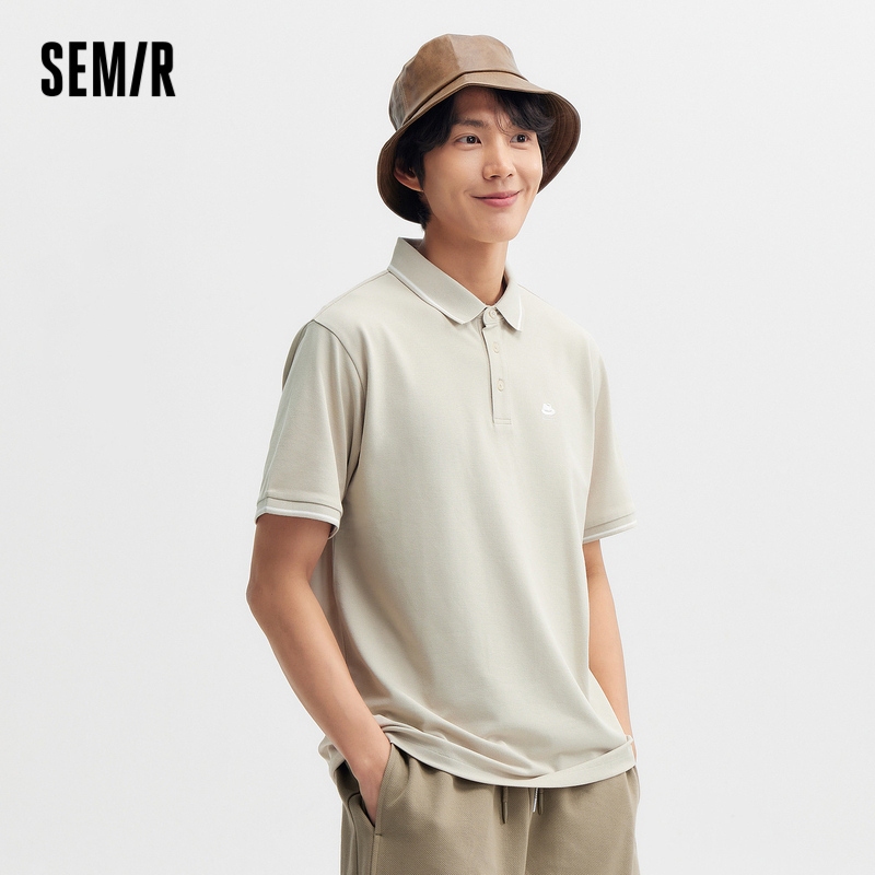 Semir Polo เสื้อโปโล แขนสั้น ปักลาย สีตัดกัน สวยงาม คุณภาพสูง เหมาะกับฤดูร้อน สําหรับผู้ชาย