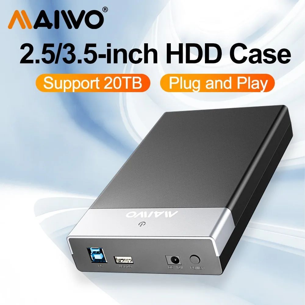 MAIWO HDD CASE 3.5INCH USB 3.0 รองรับ 20TB SATA HDD (K3568D)