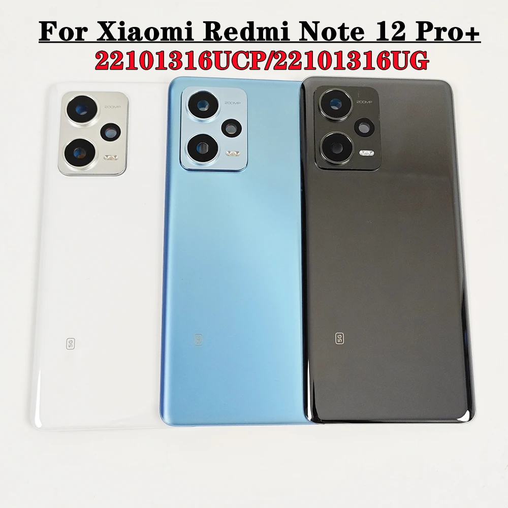 ใหม่ ฝาครอบแบตเตอรี่ ด้านหลัง แบบเปลี่ยน สําหรับ Xiaomi Redmi Note 12 Pro plus 5G Note12pro+