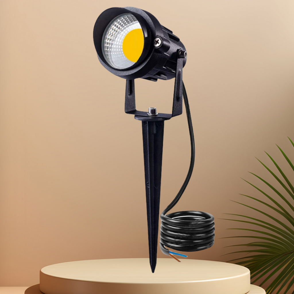 ไฟสปอตไลท์ LED 12W 3000K 12-24V DC แรงดันต่ํา กันน้ํา สีขาวอบอุ่น สําหรับตกแต่งสวน ทางเดิน กลางแจ้ง