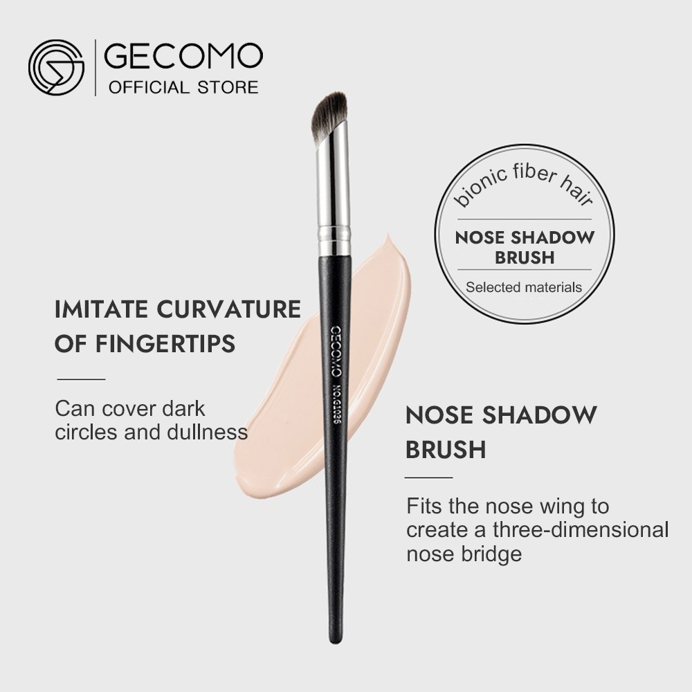 Gecomo 2 in 1 แปรงแต่งหน้า คอนซีลเลอร์ เคาน์เตอร์ จมูก เงา