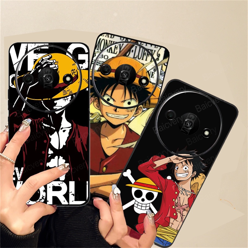 เคสโทรศัพท์มือถือซิลิโคน TPU ปิดด้านหลัง ลายลูฟี่ One Piece สําหรับ Xiaomi Redmi A3