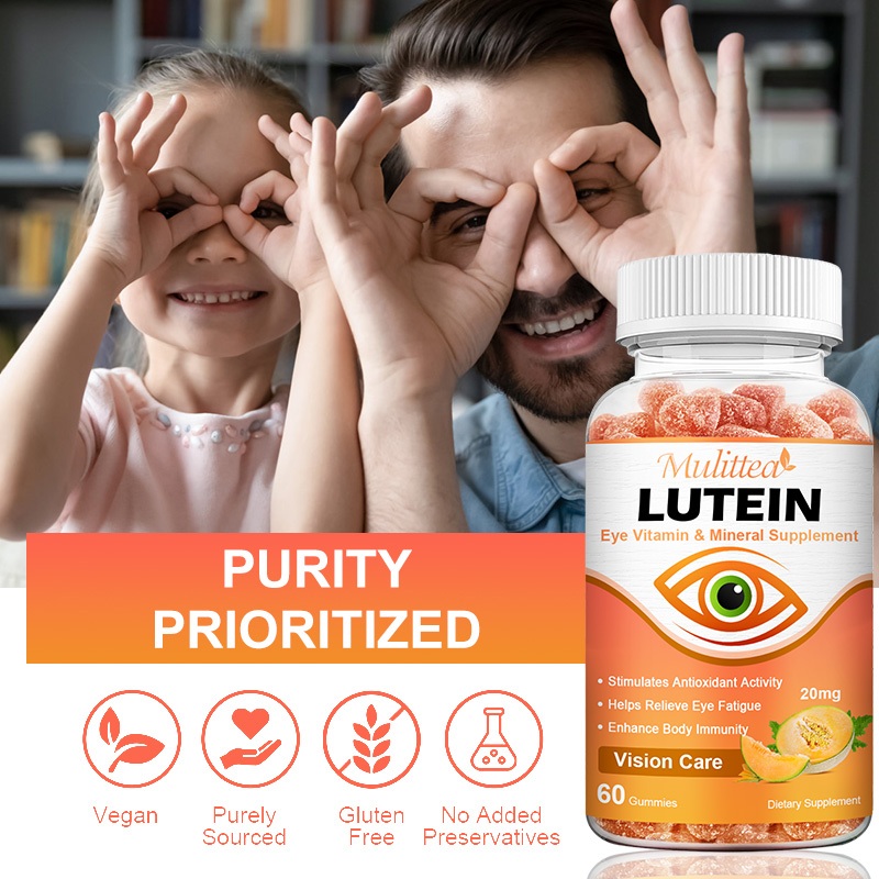 Mulittea Lutein Gummies Eye Vitamin & Mineral Supplement ลูทีน วิตามินบำรุงสายตา อาหารเสริมแร่ธาตุ กระตุ้นการทำงานของสารต้านอนุมูลอิสระ ช่วยบรรเทาสายตา และเพิ่มภูมิคุ้มกันของร่างกาย (รสฮามิเมลอน) - รูปที่ 5