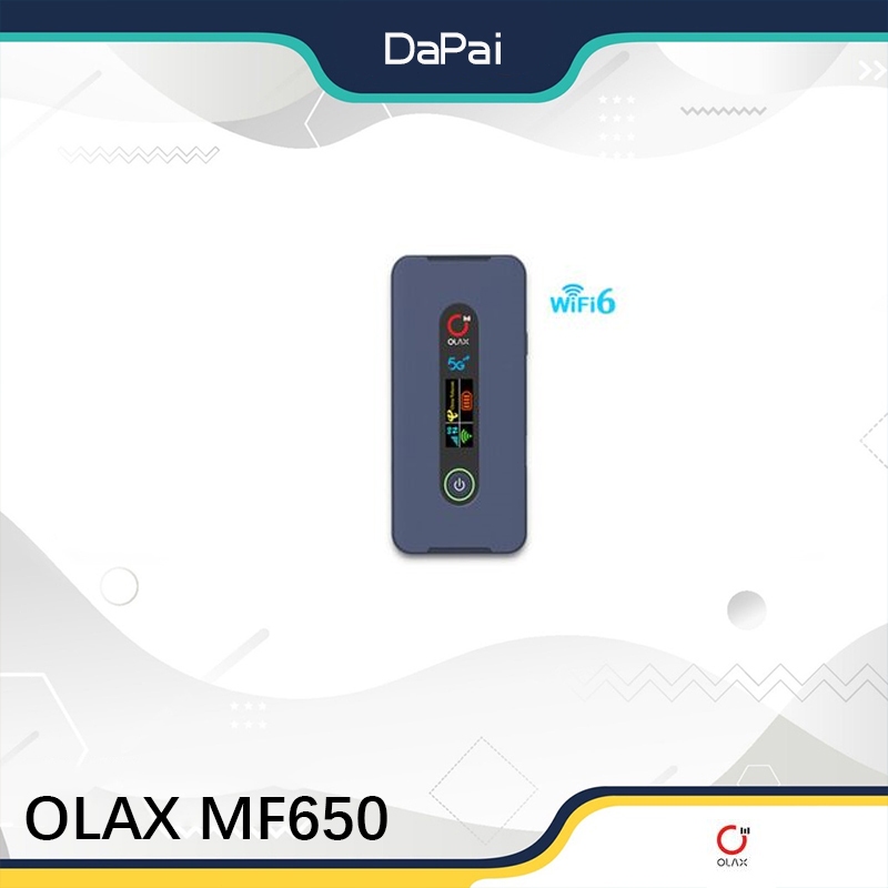 Olax MF650 5G MOD Pocket wifi พร้อมแบตเตอรี่ wifi 6 + แบตเตอรี่ในตัว + บายพาสข้อมูลฮอตสปอต + หน้าจอแสดงผลสี