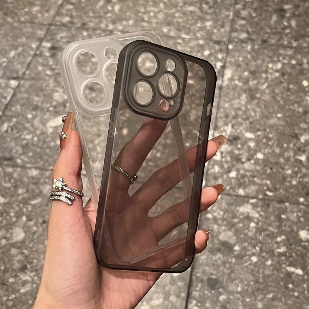 เคสโทรศัพท์มือถือแบบนิ่ม ใส กันกระแทก หรูหรา สําหรับ iPhone 11 12 13 14 15 Pro Max 14Plus 15Plus X XS Max XR