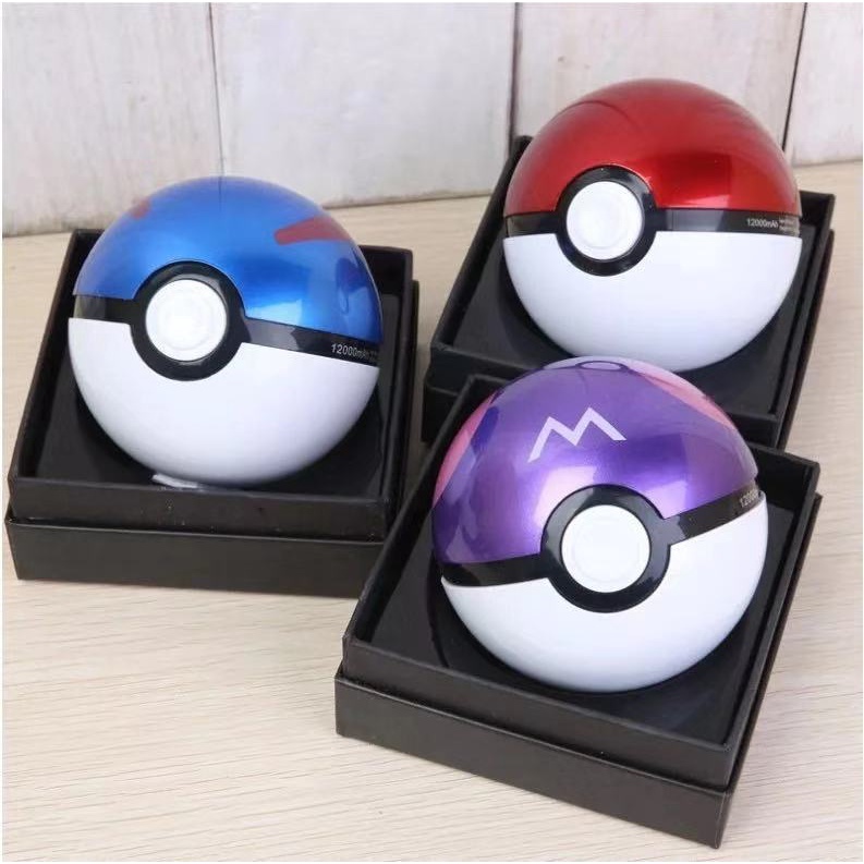 พาวเวอร์แบงค์ รูปการ์ตูนโปเกบอล Godfather Fantasy Ball Big Pocket 20000 mAh แบบชาร์จไฟได้