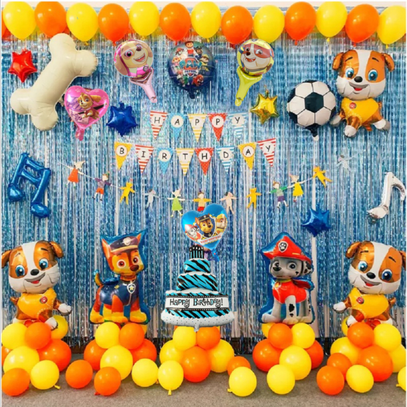 ลูกโป่ง Paw--Patrol สําหรับตกแต่งปาร์ตี้วันเกิด 70 ชิ้น
