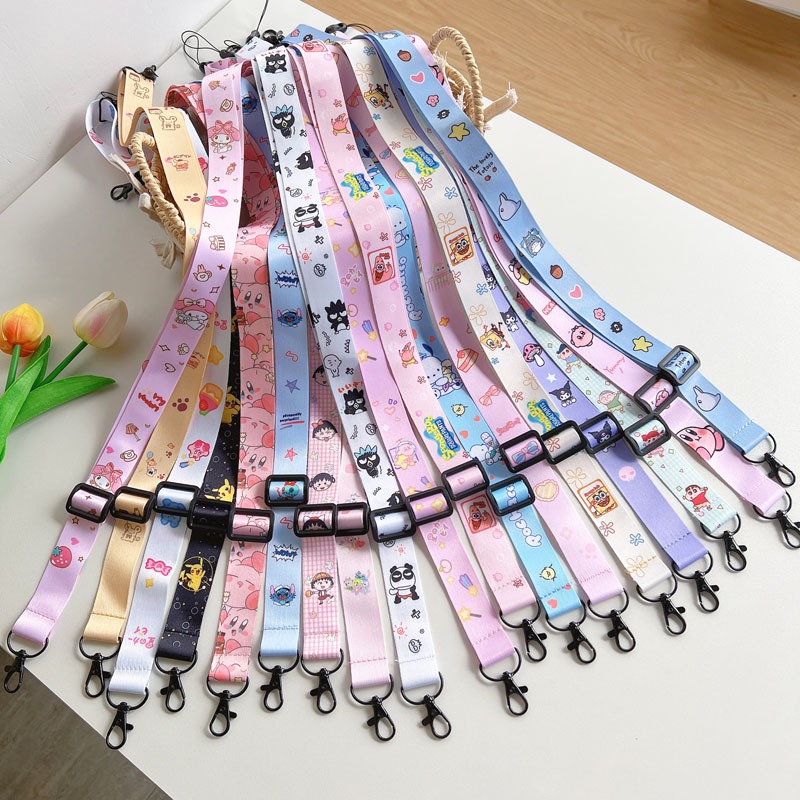 Universal Lanyard Cute Cartoon Mobile Phone Key Neckband Portable Anti-lost Rope