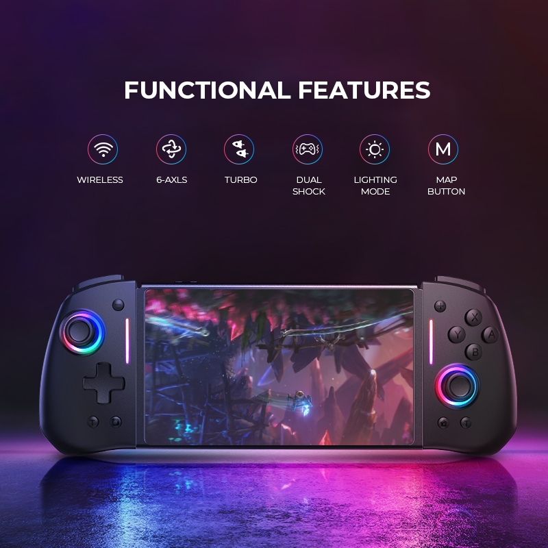 [BEST SELLER] NYXI Hyperion ตัวควบคุมเกมบลูทูธเกมแพดไร้สายสีดําสําหรับตัวควบคุม Nintendo Switch GamePad COD