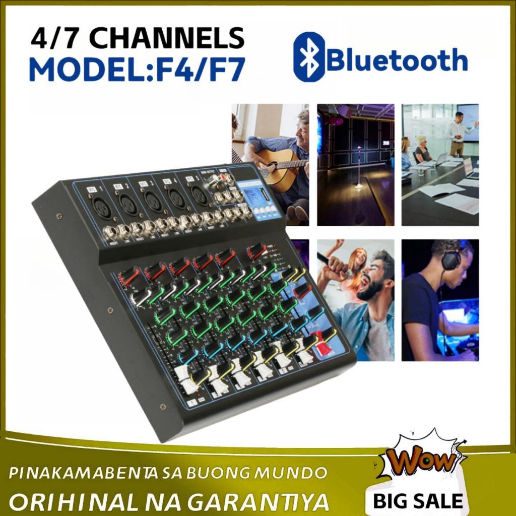 Mg04bt MG07BT เครื่องมิกเซอร์บันทึกเสียงคอมพิวเตอร์ 4 7 ช่อง KTV ขนาดเล็ก สําหรับครัวเรือน