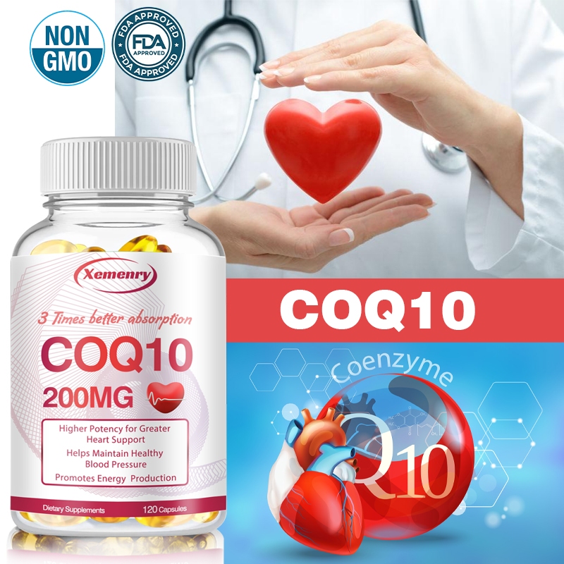 Coenzyme Q10 แคปซูล - สนับสนุนสุขภาพหัวใจ และให้การดูดซึมพลังงานมังสวิรัติสูงพิเศษ