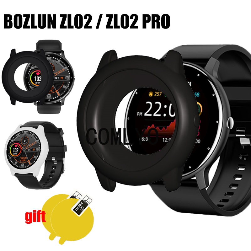 สําหรับ BOZLUN ZL02 ZL02PRO เคสสมาร์ทวอทช์ ซิลิโคนนิ่ม ป้องกัน กันชน ฟิล์มกันรอยหน้าจอ