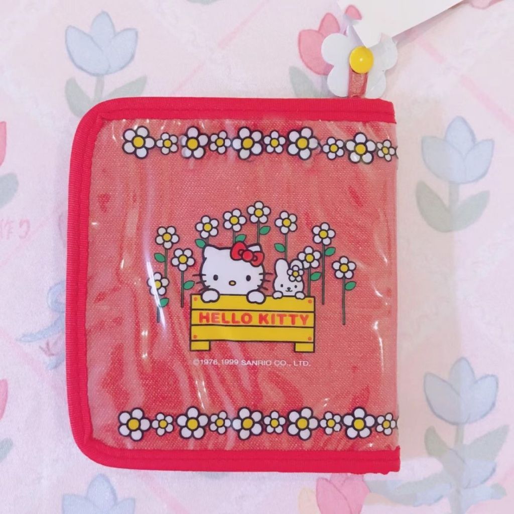กระเป๋าสตางค์ หนัง PU ลายการ์ตูน Hello Kitty น่ารัก สามารถพับได้ เหมาะกับของขวัญ สไตล์ญี่ปุ่น สําหรับผู้หญิง