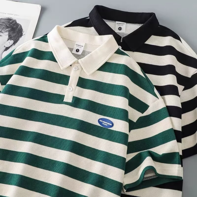 เสื้อโปโลแขนสั้นลายทางสไตล์ญี่ปุ่น, เสื้อยืดคอปกแขนสั้นฤดูร้อน