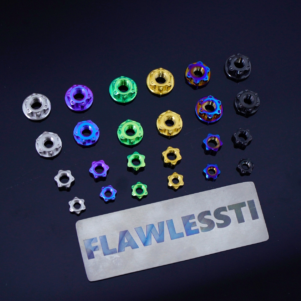 FLAWLESSTI M4 M5 M6 Gr5 น็อตเบรกคลัทช์ไทเทเนียม สําหรับ Honda Forza 350 Giorno 125 Wave 125 PCX 160 Yamaha Xmax 300 Tmax 560