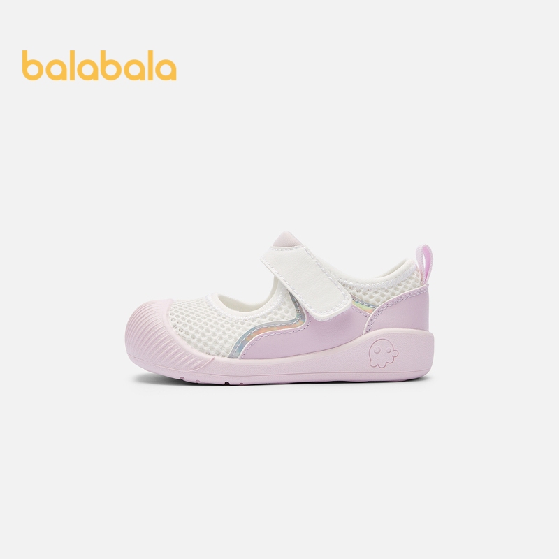 Balabala รองเท้าลําลอง พื้นนิ่ม ผ้าตาข่าย ระบายอากาศ แฟชั่นฤดูร้อน สําหรับเด็กผู้หญิง