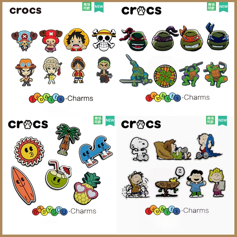Fhz™ Jibbitz crocs การ์ตูนน่ารัก หนึ่งชุด ที่มีคุณภาพสูง jibbitz รองเท้าหลุม crocs อุปกรณ์เสริมสําหรับผู้ชายและผู้หญิง crocs รองเท้าเด็ก jibbitz crocs รองเท้า