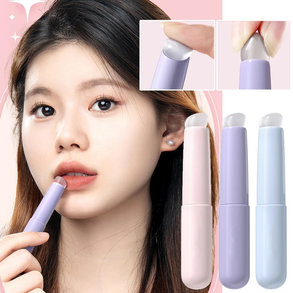 แปรงซิลิโคนอ ่ อนนุ ่ มพร ้ อมฝาครอบกันฝุ ่ นรอบหัวลิปสติก Applicator Lip เครื ่ องสําอางค ์ Multi-use แปรงอายแชโดว ์ - รูปที่ 6