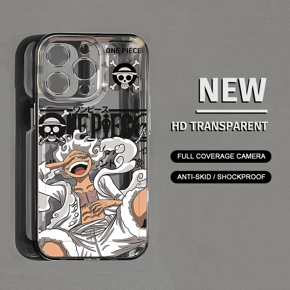 เคสโทรศัพท์มือถือแบบนิ่ม ใส ลายการ์ตูนวันพีซ สําหรับ iPhone 15 14 13 12 11 Promax HD 7 8 Plus X XR Xs Max