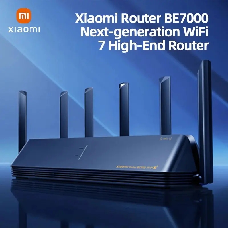 Xiaomi เราเตอร์ BE7000 Tri-Band WiFi Repeater VPN 1GB ตาข่าย USB 3.0 IPTV 4 X 2.5G พอร์ตอีเธอร์เน็ต 