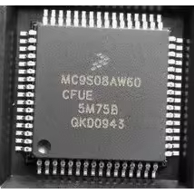 MC9S08AW60CPUE Package LQFP-64 ไมโครคอนโทรลเลอร์, 8 บิต, สากล 40MHz