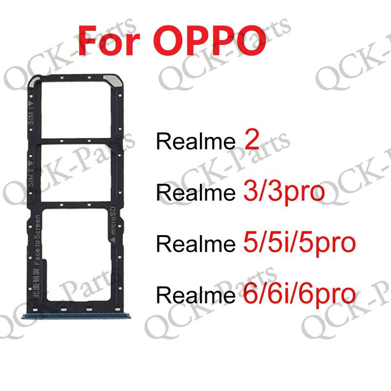 ใหม่ ถาดใส่ซิมการ์ด สําหรับ OPPO Realme 2 3 5 6 Pro 5i 5s 6i