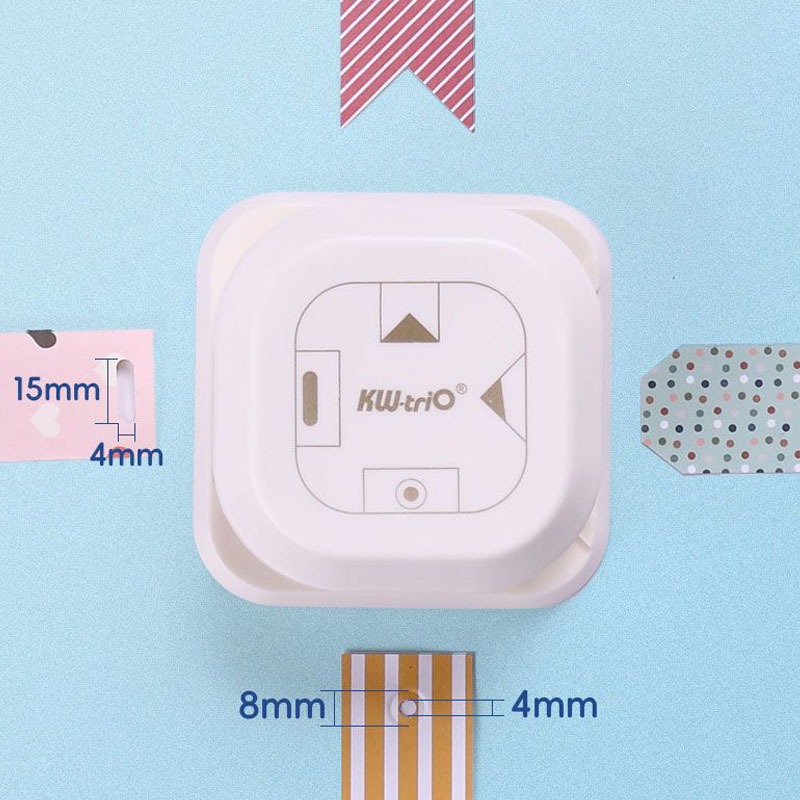 4-in-1 เครื่องเจาะกระดาษ ที่คั่นหนังสือ แบบแมนนวล สําหรับงานฝีมือ สมุดภาพ DIY