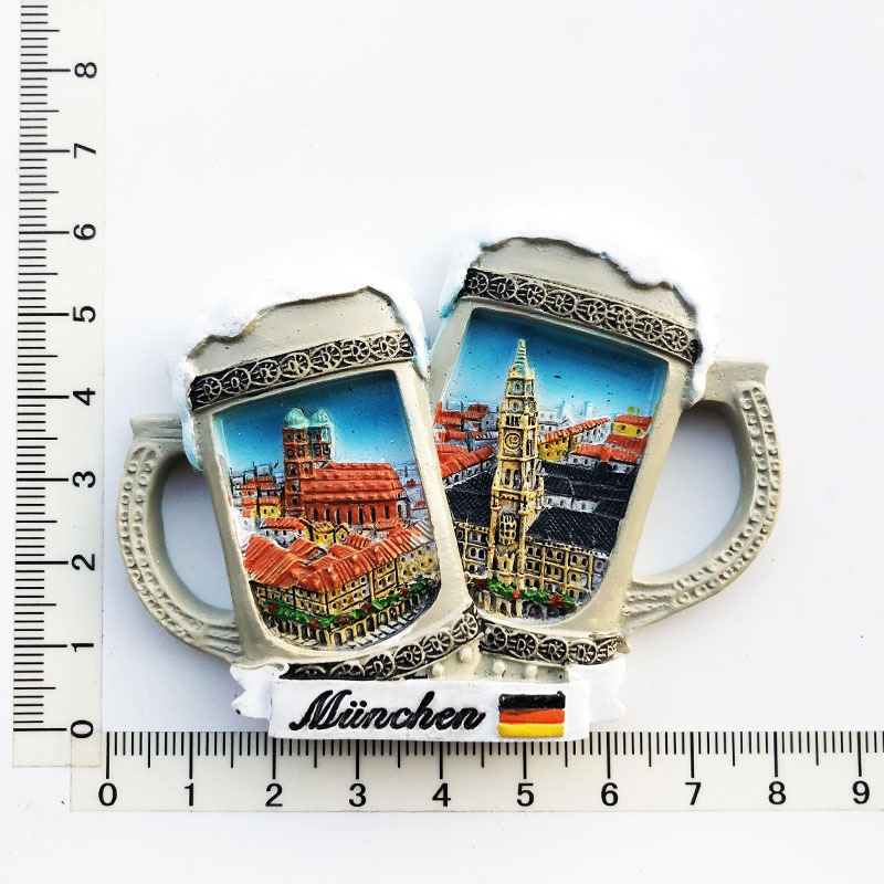 สติกเกอร์แม่เหล็กติดตู้เย็น เรซิน ลาย Berlin Frankfurt Dresden Munich สไตล์เยอรมนี สําหรับตกแต่งตู้เย็น ของที่ระลึก - รูปที่ 7