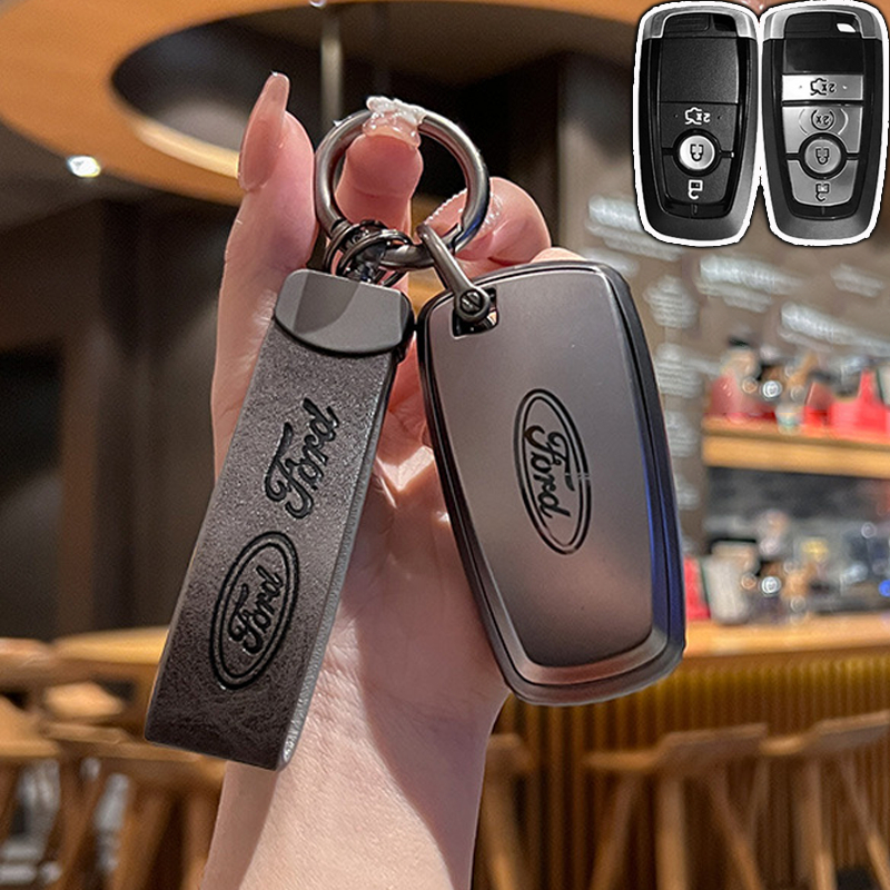 TPU เคสรีโมตกุญแจรถยนต์ เคสรีโมทรถ Ford Everest 2022 2023 FORD พวงกุญแจรถยนต์ Ranger 2022 Everest Rapter Wildtrack ของแต่งรถยนต์ พวงกุญแจ