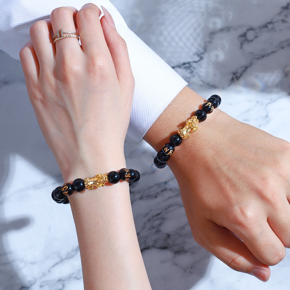 Olevs แฟชั่น แนวโน้ม คู่ สร้อยข้อมือ 100% สินค้าเดิม เครื่องประดับ ทอง PIXIU