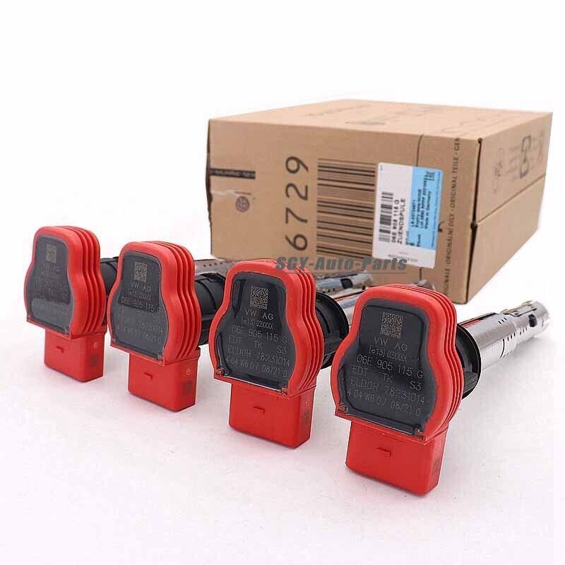 (ของแท้ 100%) LANCHE IGNITION COIL EA888 gen 2 2.0 Volkswagen PASSAT JETTA SCIROCCO TIGUAN TOURAN Audi A4 A5 Q5 TTGenuine VW & Audi 06E905115G 07K905715F